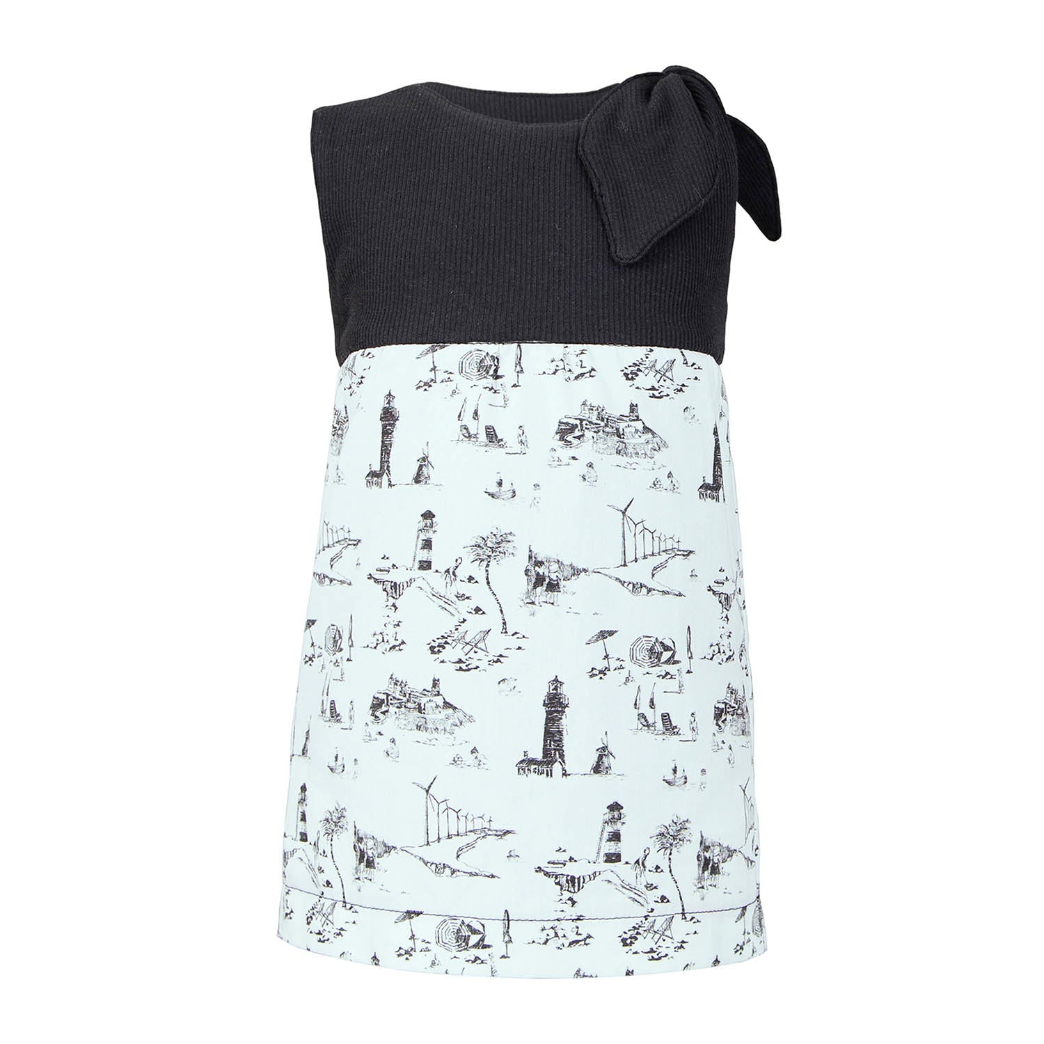 Infantium Victoria Babykleid Vintage Print beige Baumwolle