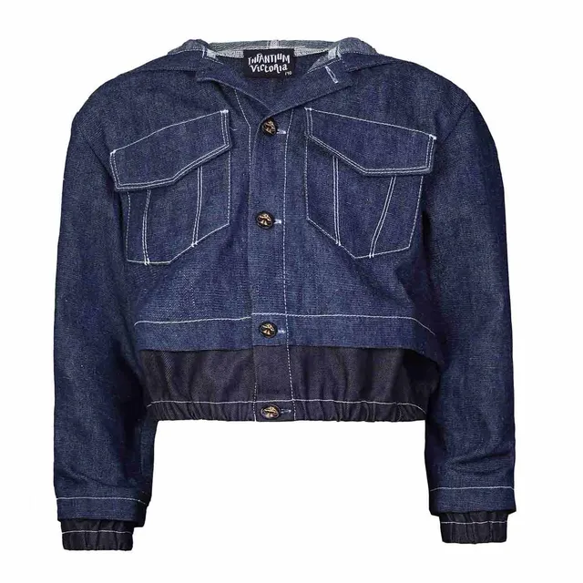 Infantium Victoria Hooded Denim Jacke Kinder Jeansjacke Hanf