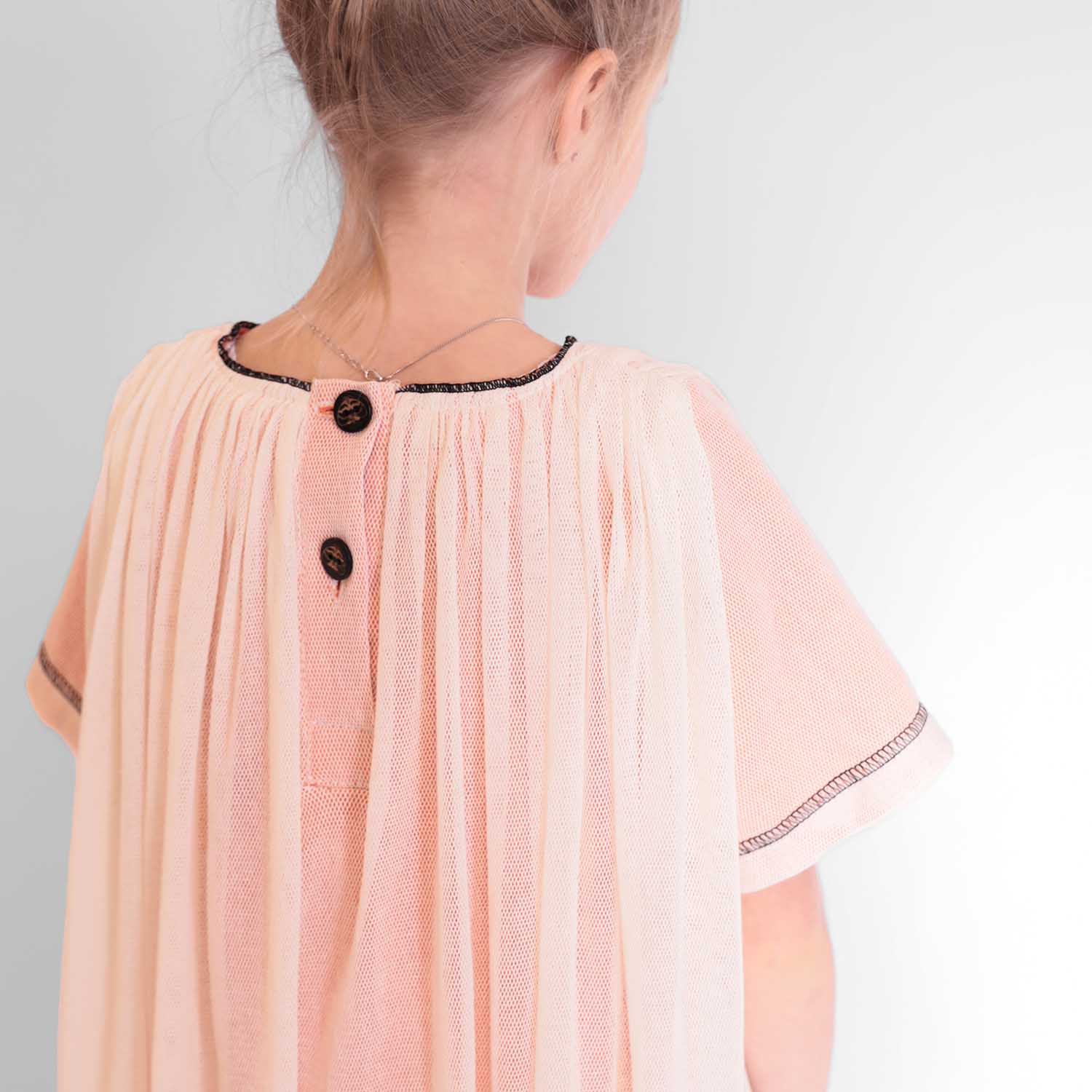 Infantium Victoria Tüllkleid Mädchen Off-White Baumwolle