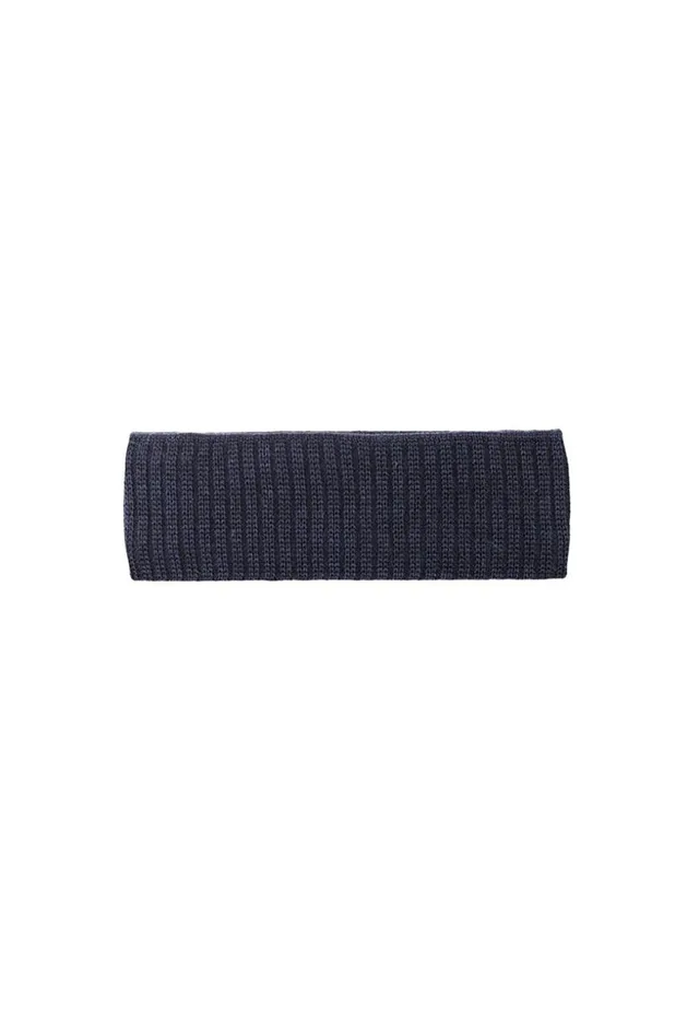 Pure Pure Stirnband Merino Stirnband grau-melange Bio-Merinowolle