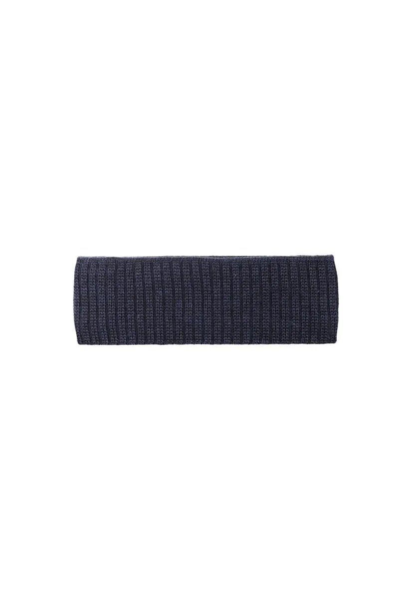 Pure Pure Stirnband Merino Stirnband grau-melange Bio-Merinowolle