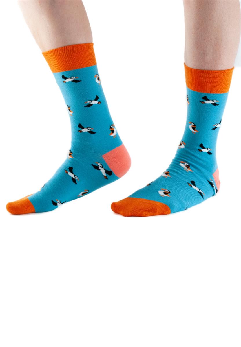 marlowe nature Puffin klein Socken blue1 36-40 Bambus-Mix