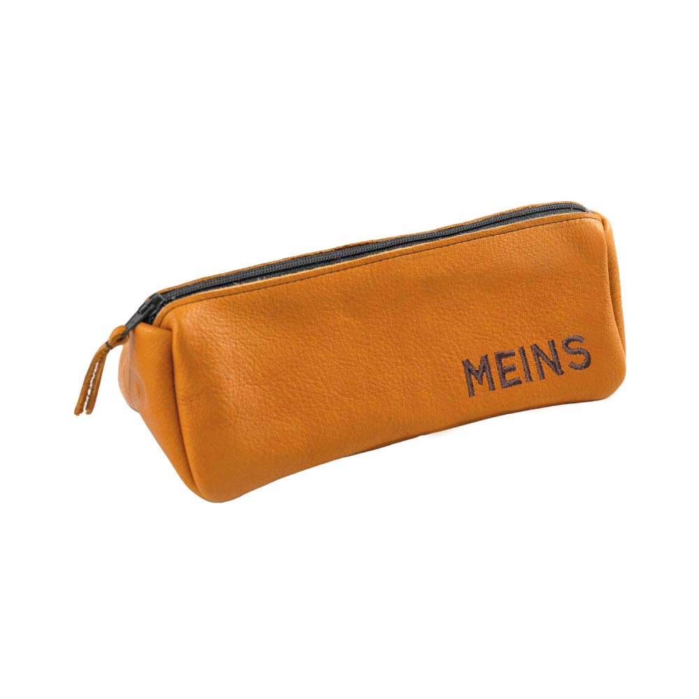 Pantolinos Federtasche Naturleder 19x7x7cm Stifte Mäppchen