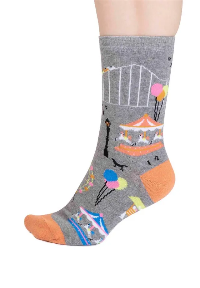 Thought Genevieve Fairground Socken grey marle 37-41