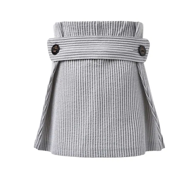 Infantium Victoria Belted Skirt Rock grau 104 Baumwolle Gürtel