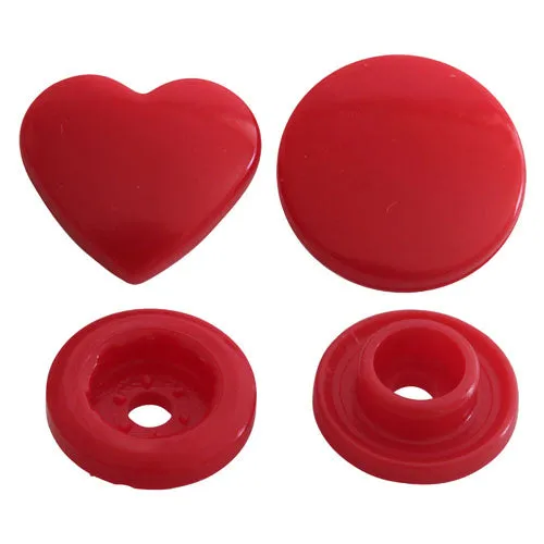 Kam Snaps Plastic Snaps Size 20 Custom Heart Druckknöpfe 10000 Sets
