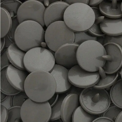 Kam Snaps Plastic Snaps B60 Druckknöpfe dunkelsilber 50 Sets