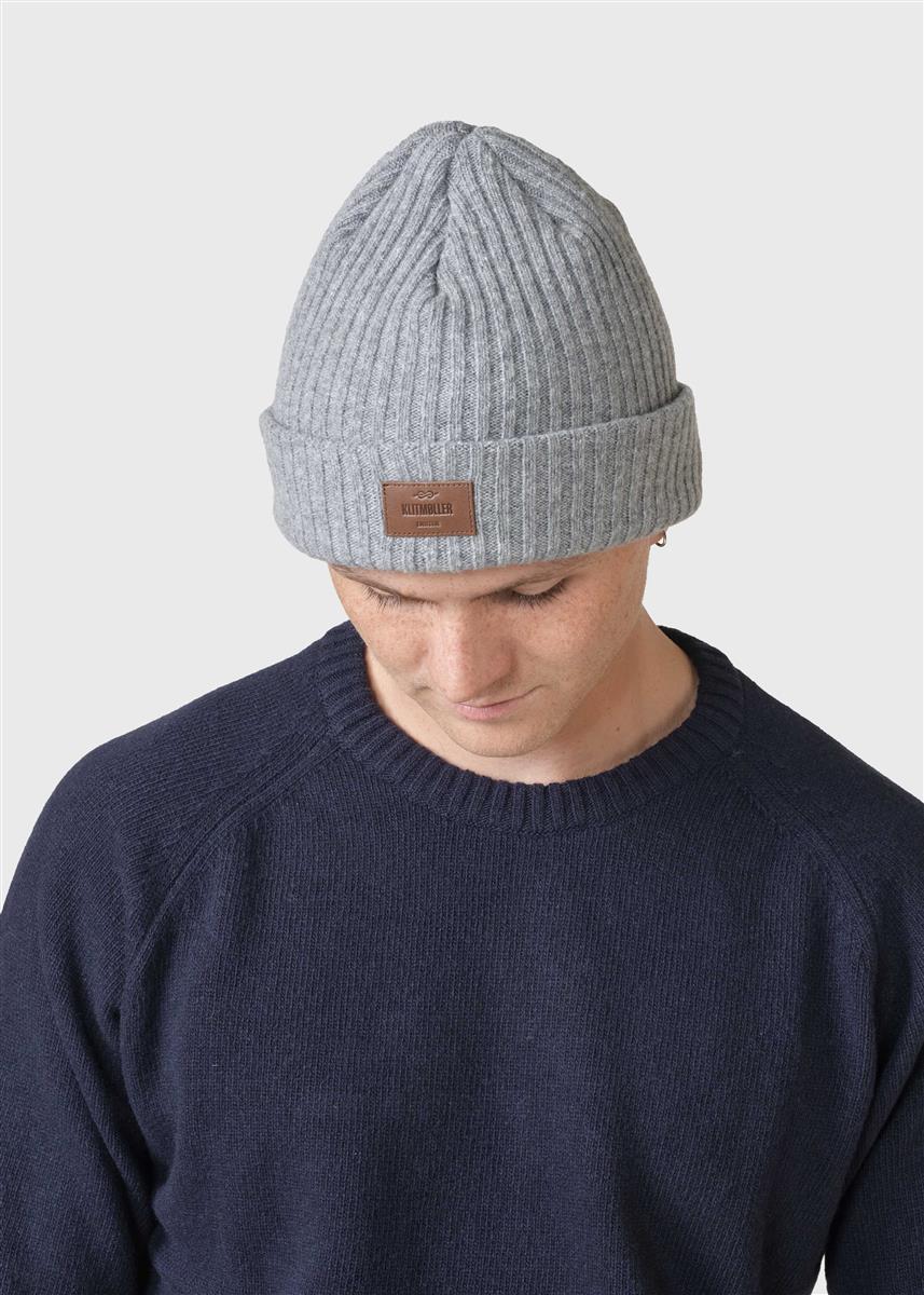 Klitmøller Heavy Rib Beanie Merinomütze black