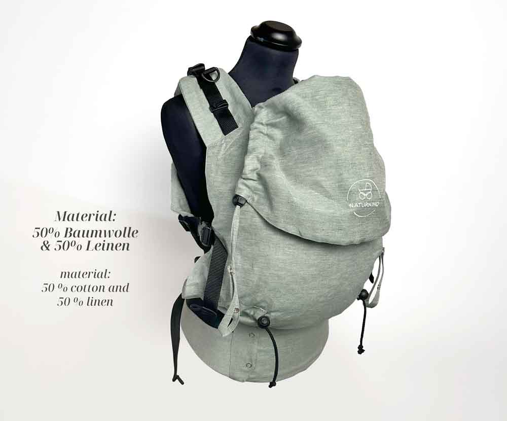 Naturkind Babytrage Preschooler Kleinkindtrage Jade Bio-Baumwolle