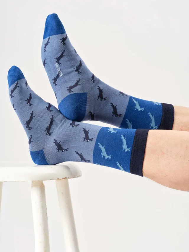 marlowe nature Socken & Strumpfhosen Hare Bamboo Crew Socks blau 41-47