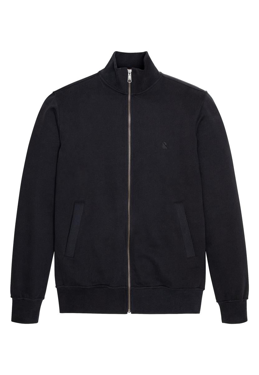 Marlowe Nature Zipper Jacket Camphor Jacke black Bio-Baumwolle