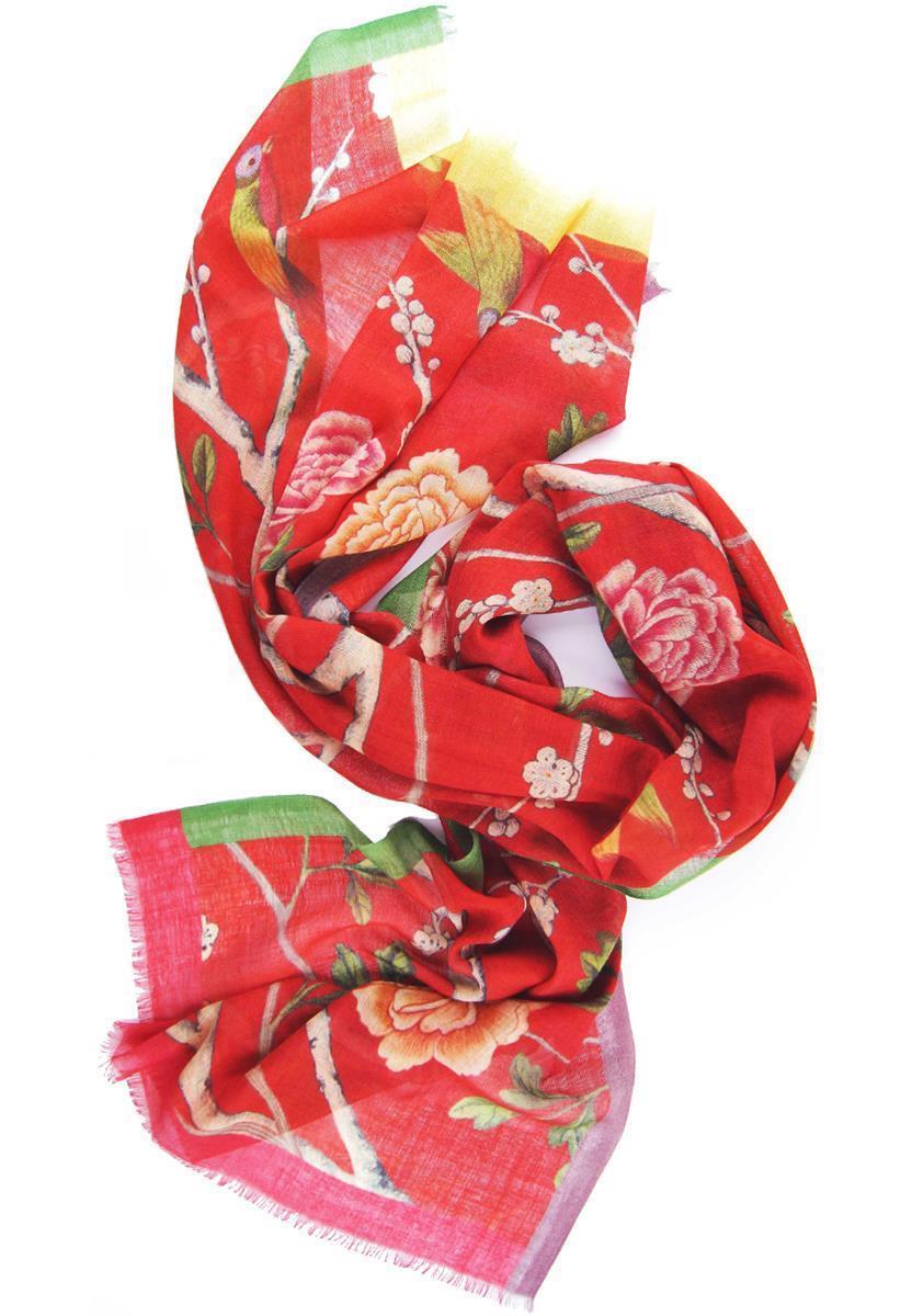 marlowe nature Ultimate Schal Rot Bunt 70x180 Wolle