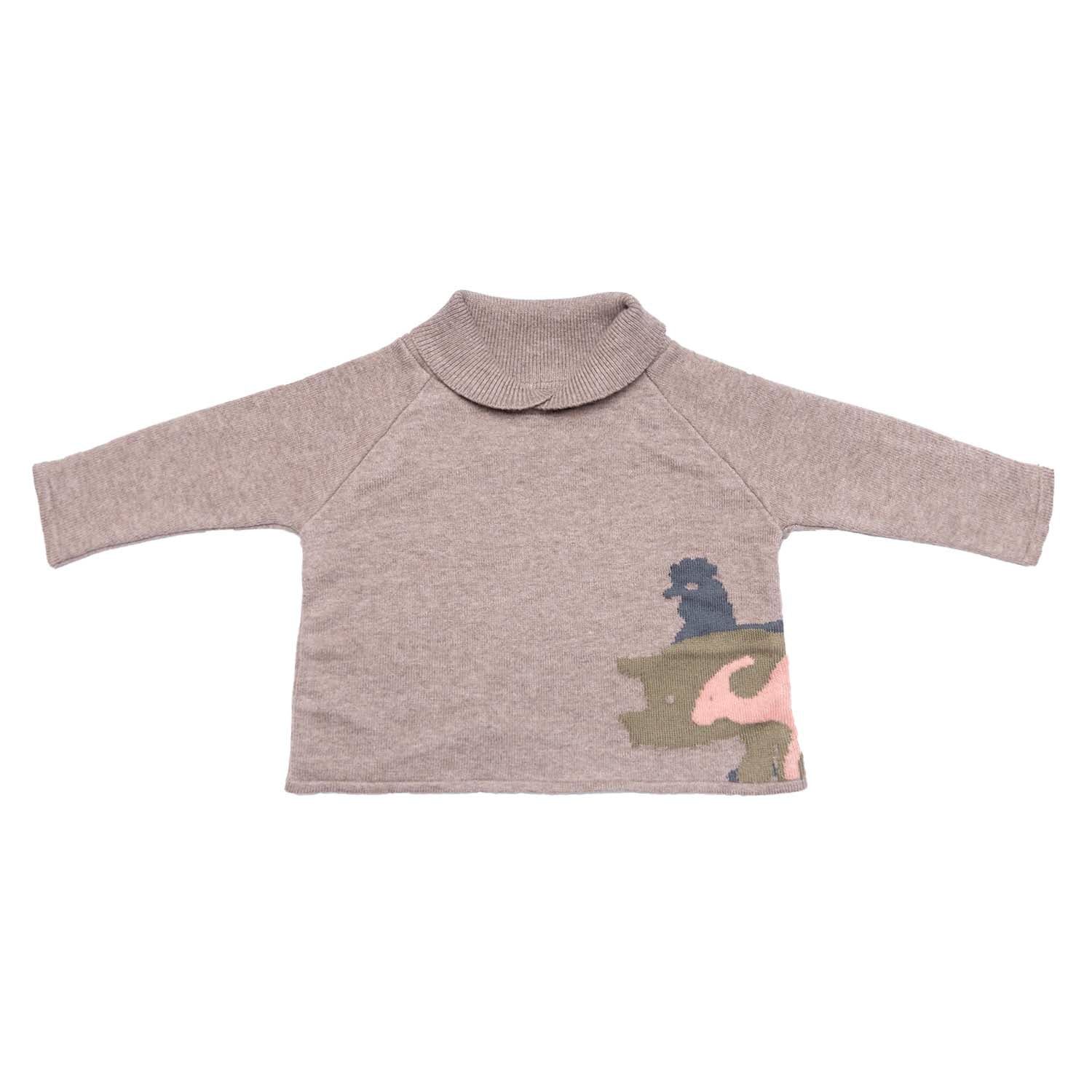 Infantium Victoria Beige Knitted Sweater Baby Pullover Bio
