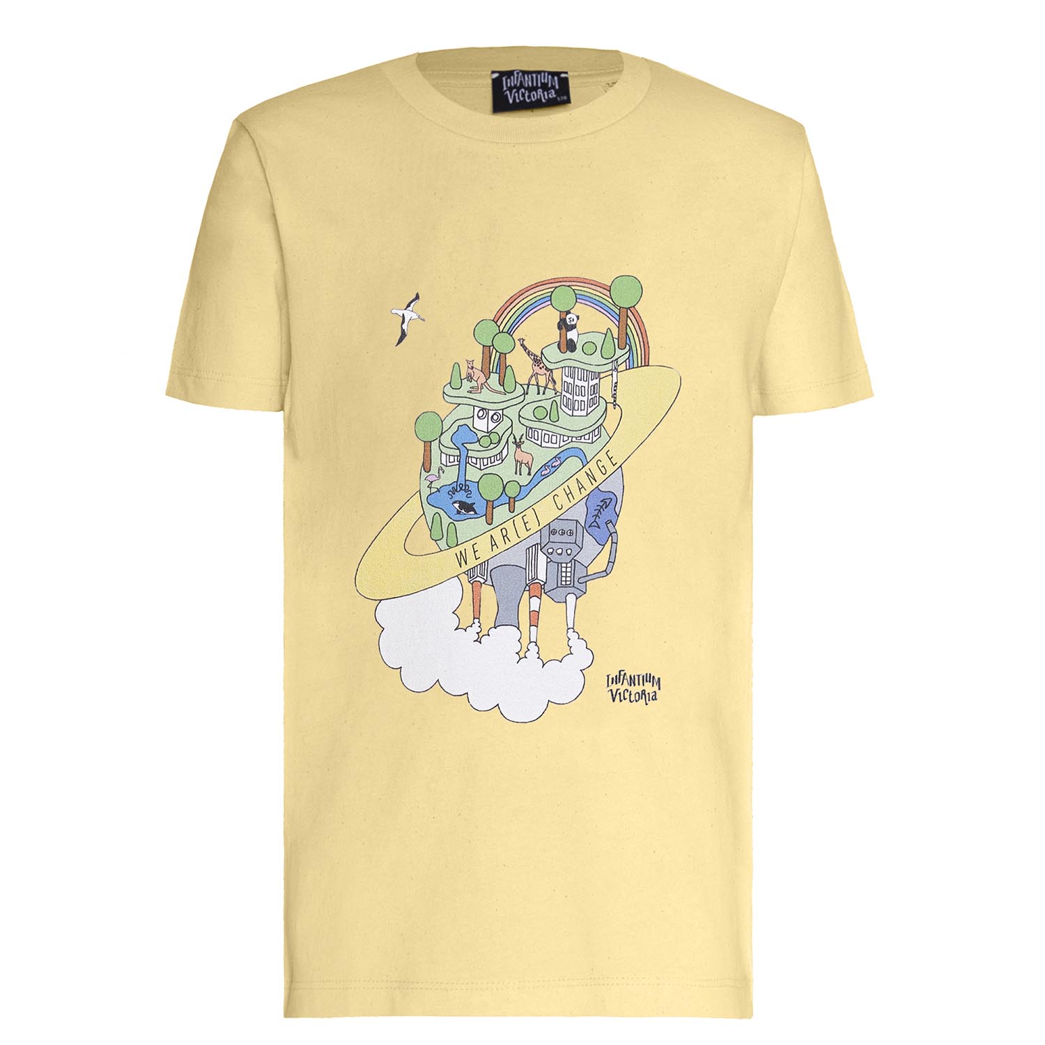 Infantium Victoria Earth Day T-Shirt Gelb 104 Bio-Baumwolle