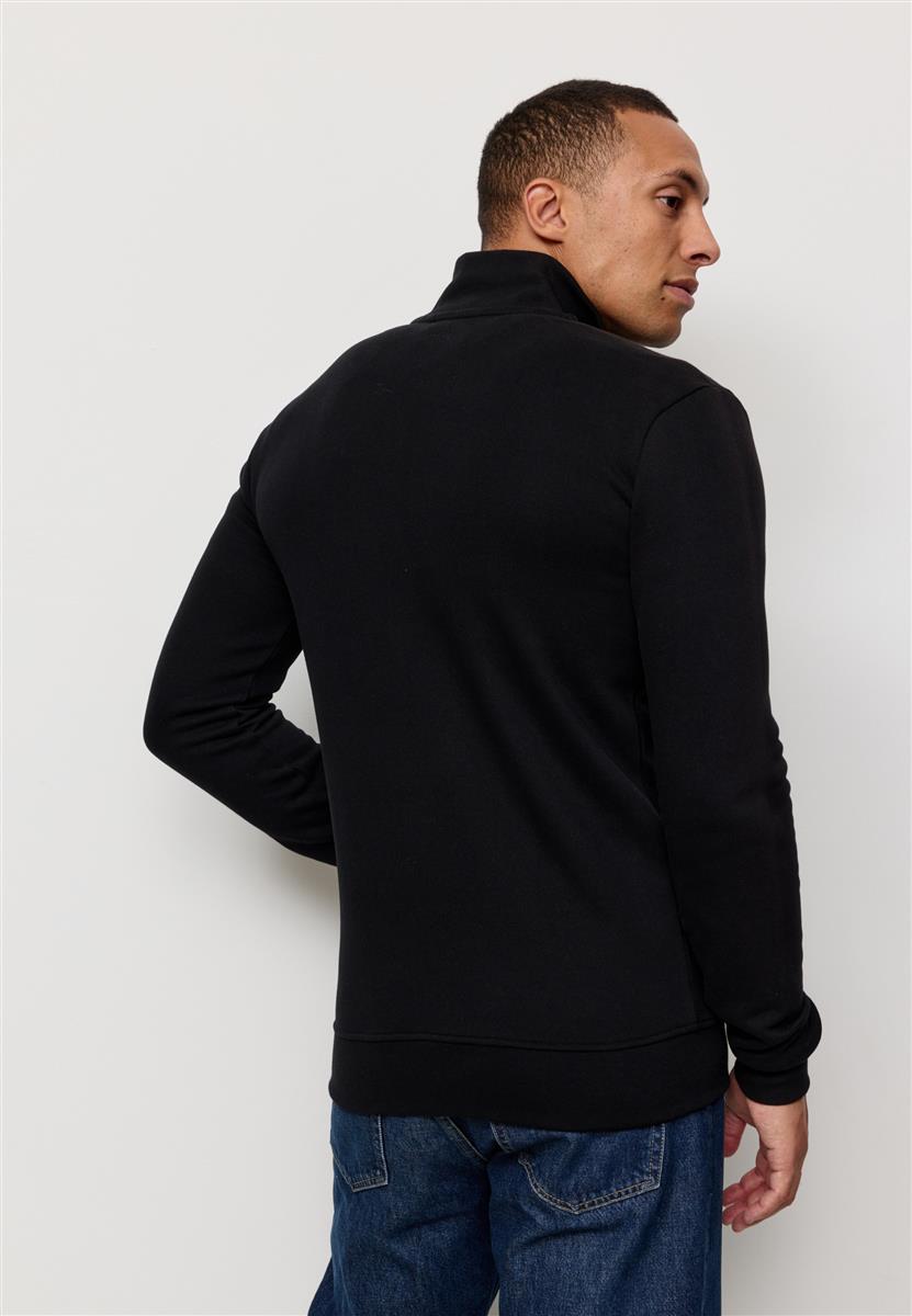 Marlowe Nature Zipper Jacket Camphor Jacke black Bio-Baumwolle