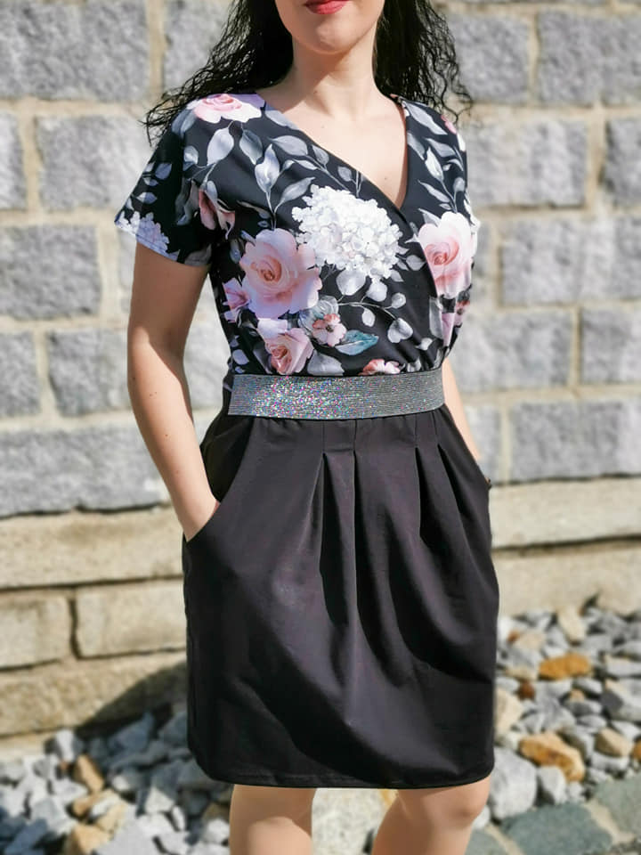 Schnittrebell Papierschnitte Kleid Heda Schnittmuster Gr.34-54 Jersey