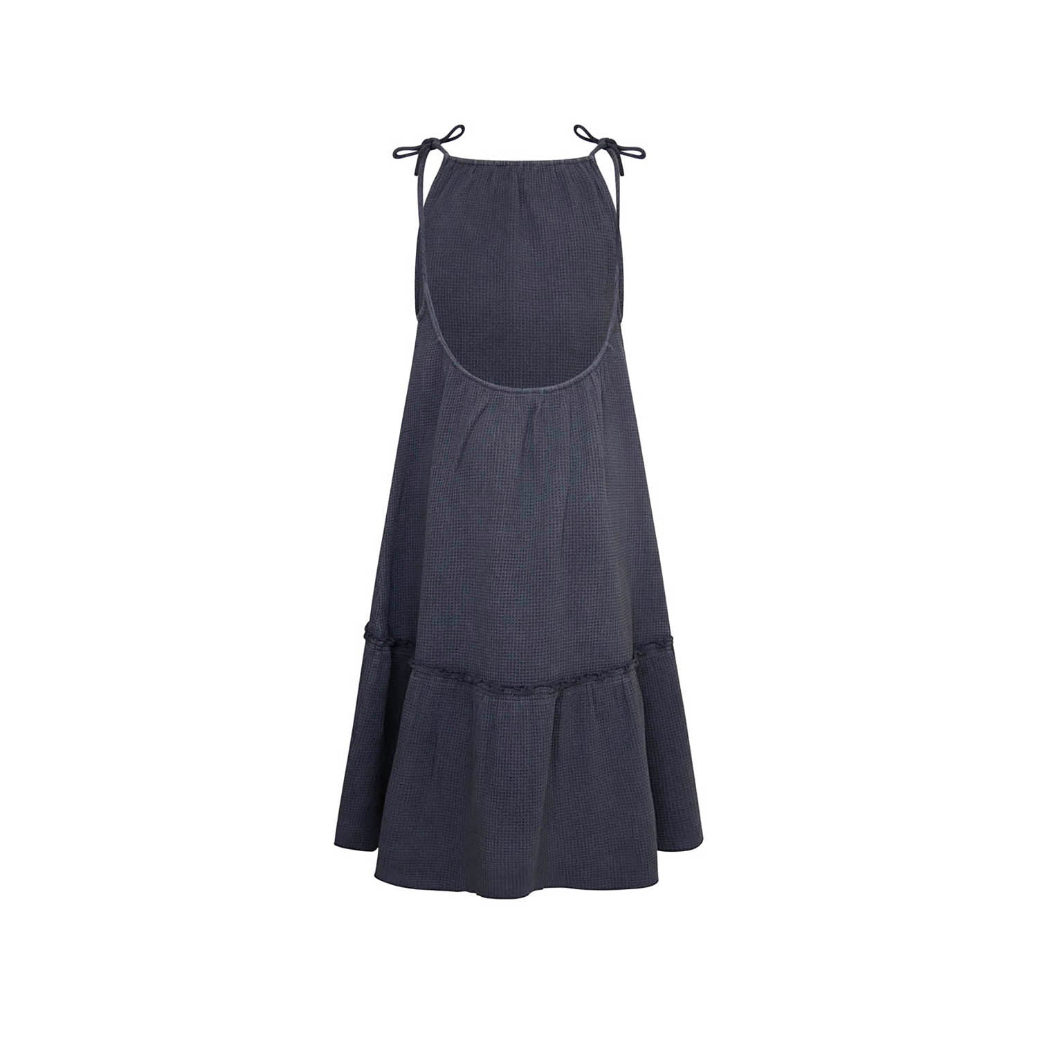Infantium Victoria Sommerkleid Mädchenkleid Grau Bio Gr 128