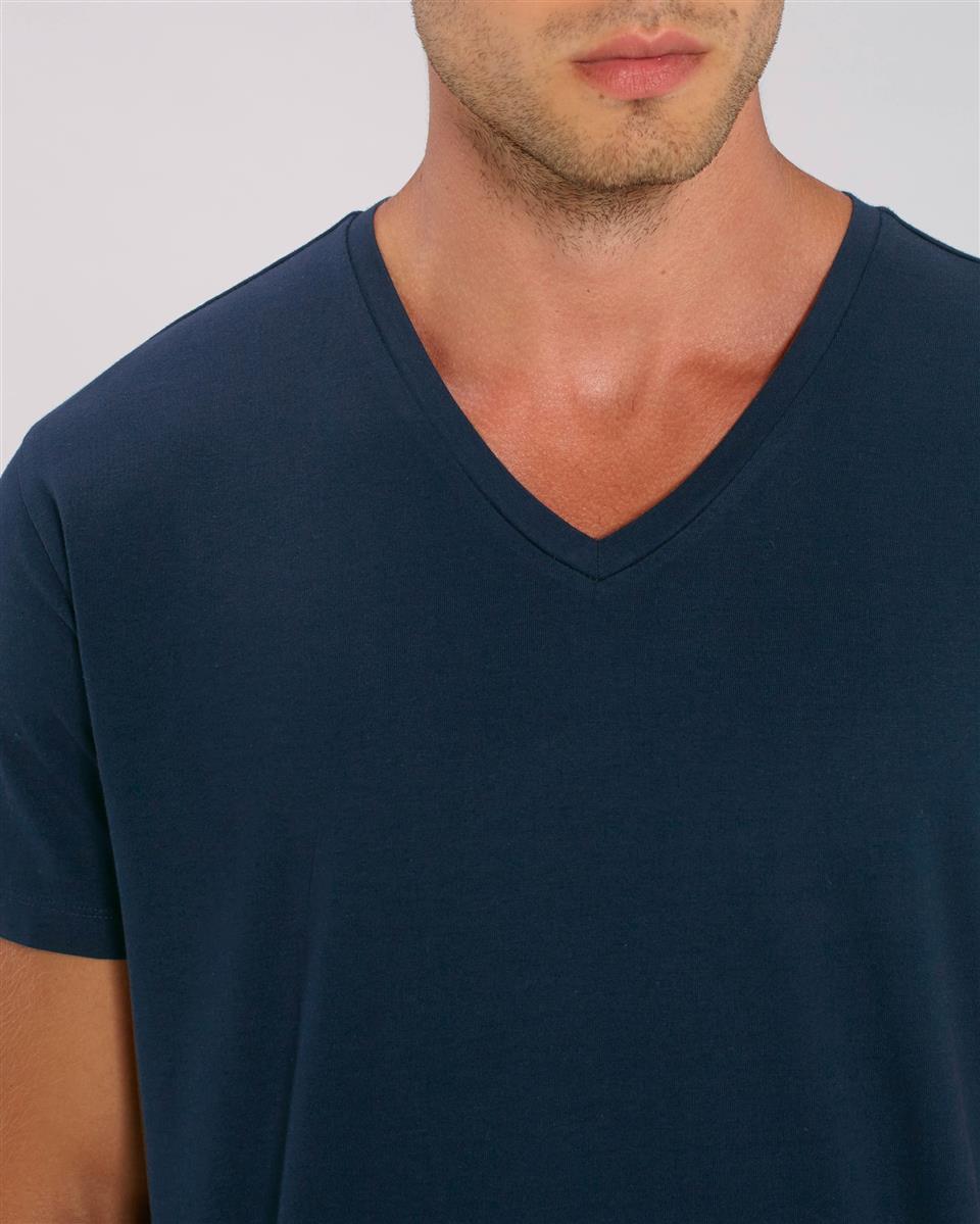 marlowe nature Presenter V Neck Shirt weiß Bio-Baumwolle