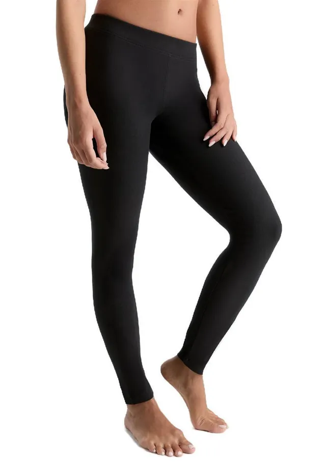 marlowe nature Damen Warm Leggings schwarz Bio-Baumwolle
