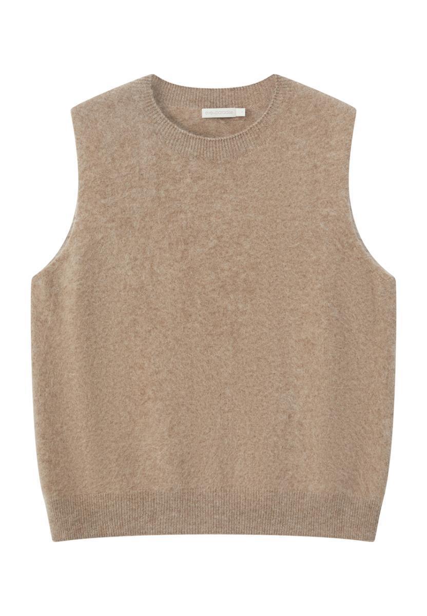 marlowe nature Philippa Top Pullunder hazelnut Wolle Kaschmir