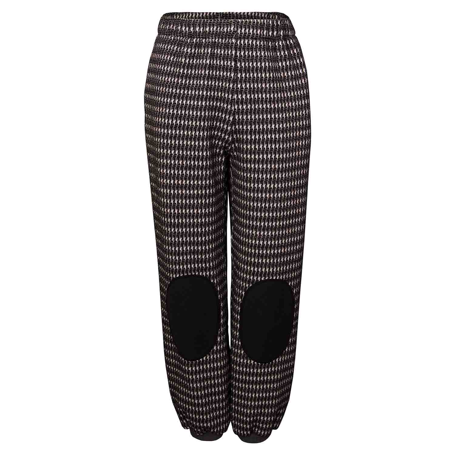 Infantium Victoria Pied de Poule Kinderhose Schwarz 104