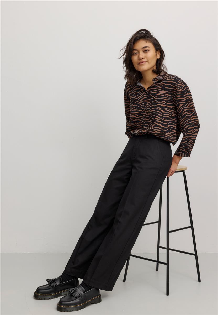 marlowe nature Pants Ligularia Hose Black Bio-Baumwolle