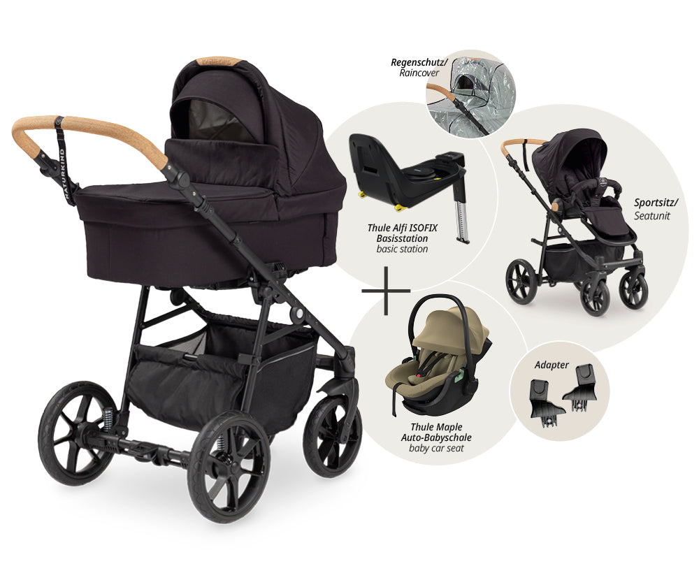 Naturkind Mads Set 4in1 Kinderwagen Creme
