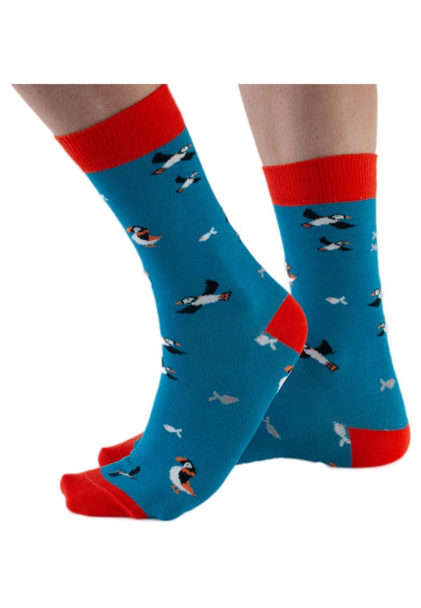 marlowe nature Puffin klein Socken blue1 36-40 Bambus-Mix