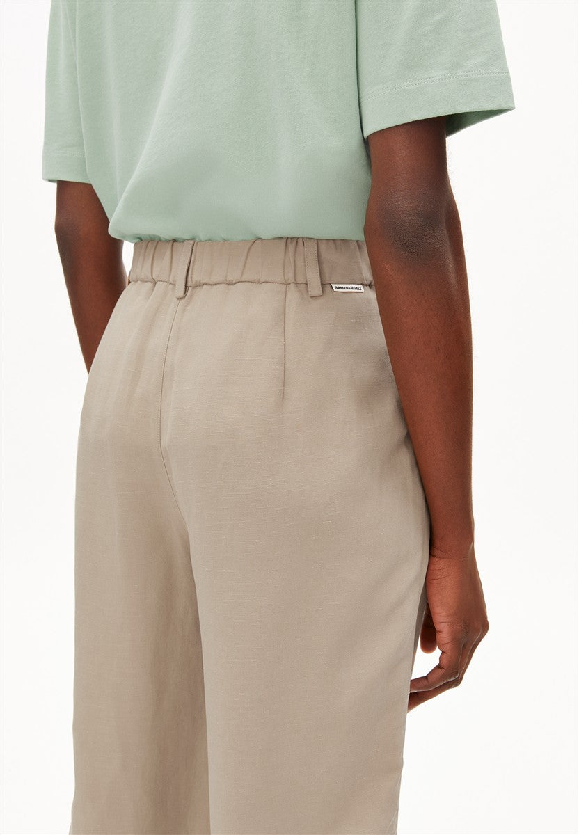 Armedangels Caarunus Lino Hose sandstone weites Leinen