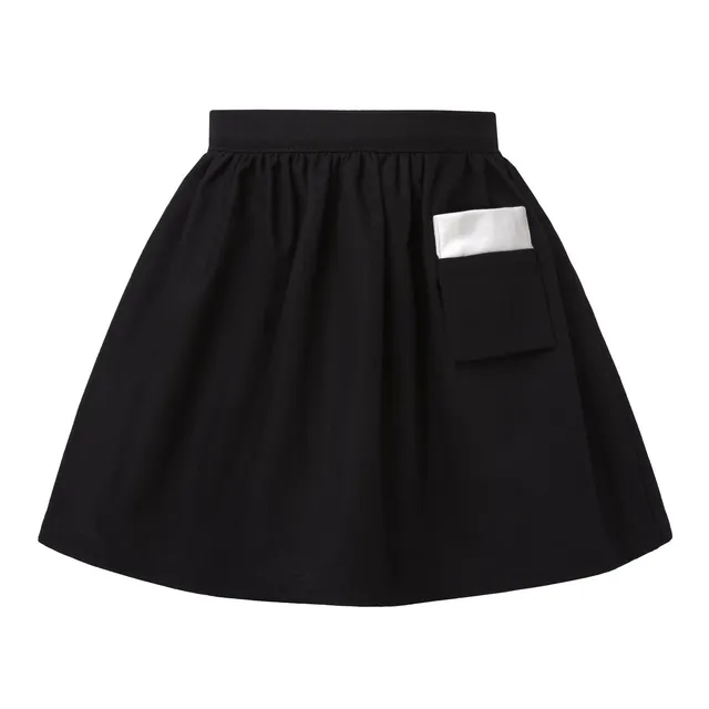 Infantium Victoria Black Cotton Canvas Rock Schwarz Baumwolle