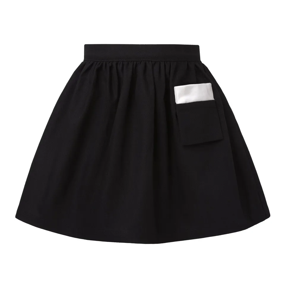 Infantium Victoria Black Cotton Canvas Rock Schwarz Baumwolle