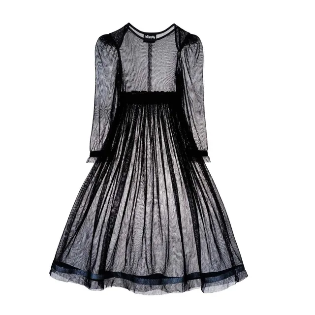 Infantium Victoria Girls Black Tulle Dress Tüllkleid Schwarz 116
