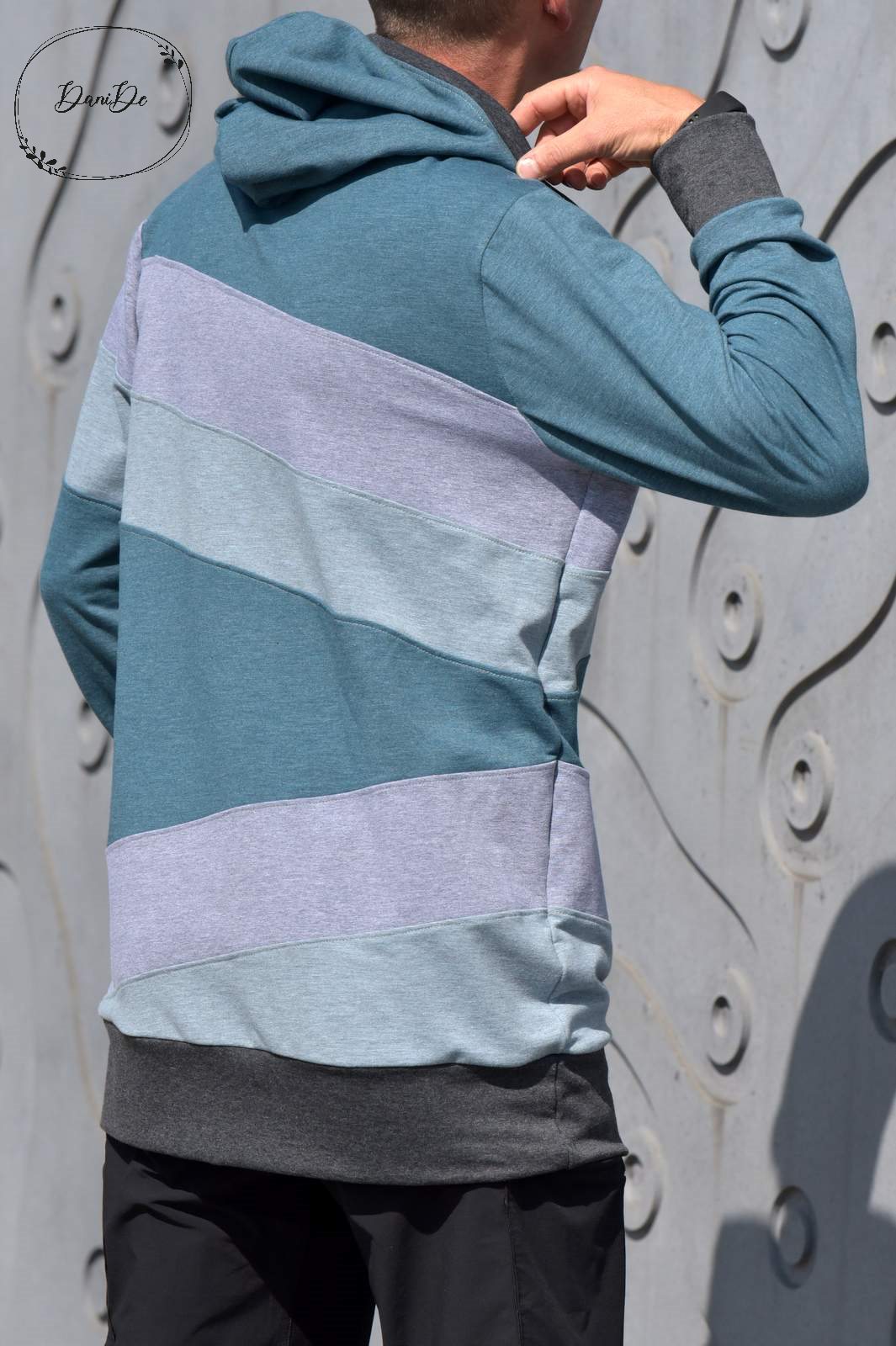 Schnittrebell Morris Hoodie Schnittmuster XS-XXXL Teilungen