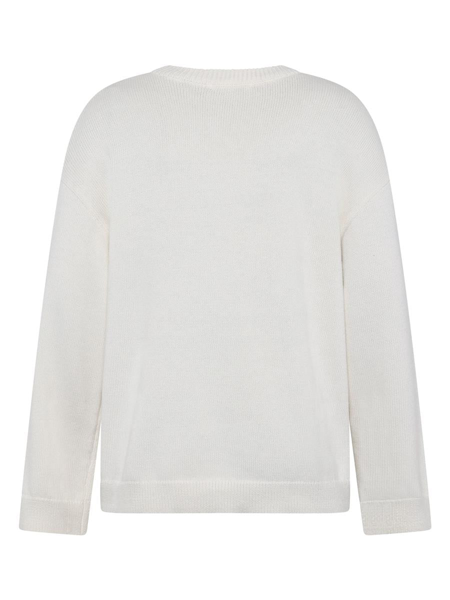 Marlowe Nature Cashmere Crew Neck Pullover egret M