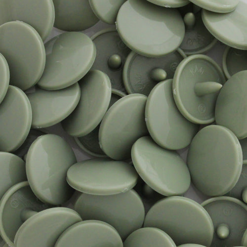 Kam Snaps Druckknöpfe Gr. 20 B30 Sage Gray 50 Sets