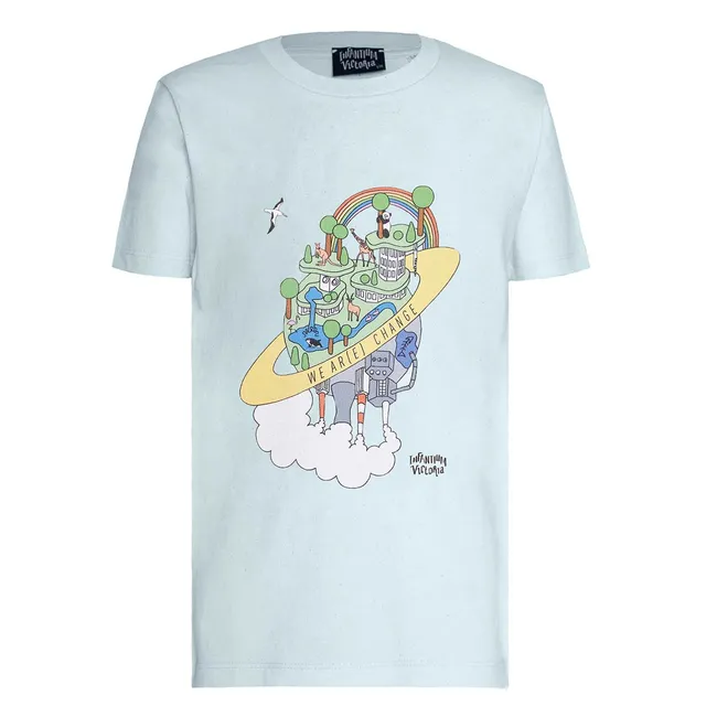 Infantium Victoria Earth Day T-Shirt Mintgrün Gr. 116 Bio