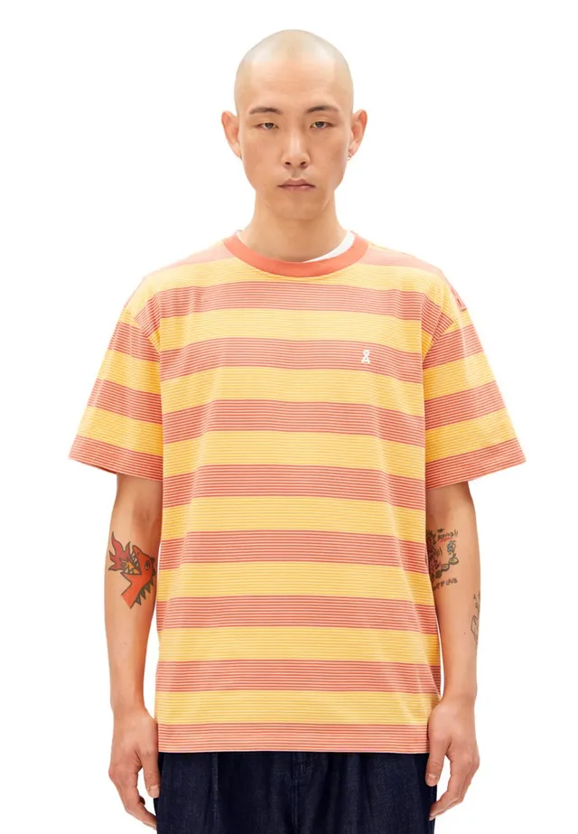 marlowe nature Maarkos Multi Stripes T-Shirt sunflower-tabasco M