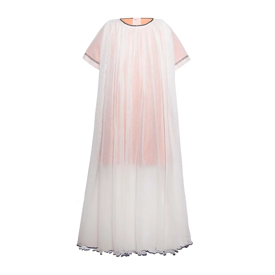Infantium Victoria Tüllkleid Mädchen Off-White Baumwolle