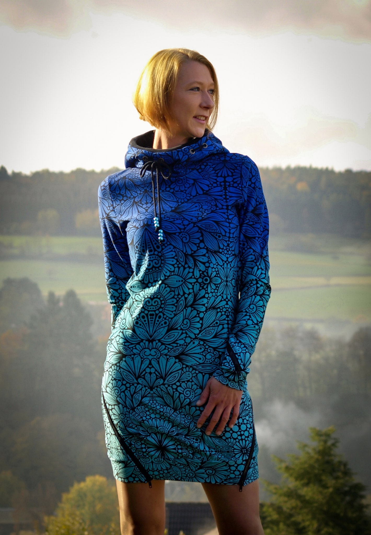 Schnittrebell Liora Hoodie Hoodiekleid Ebook Gr.34-54 Kapuze PDF