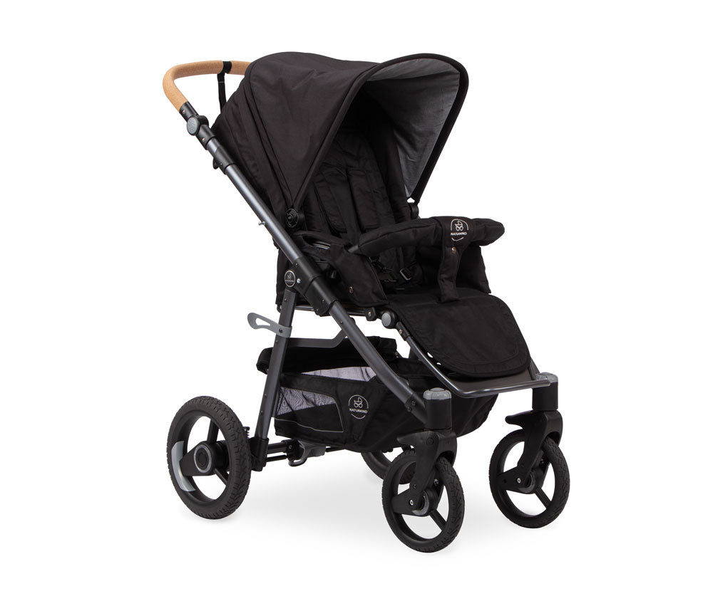 Naturkind Lux Evo Kinderwagen Cord Cognac Gefedert