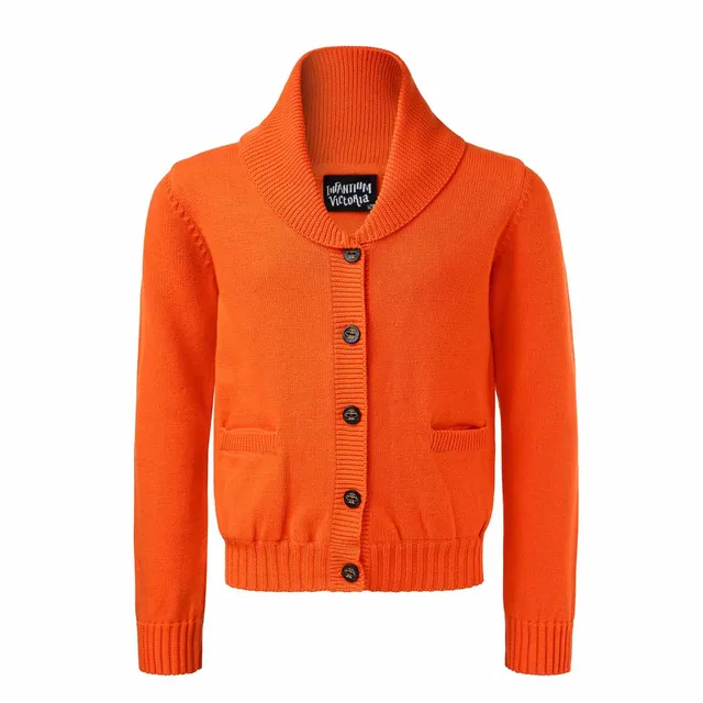 Infantium Victoria Everyday Cardigan Orange Baumwolle