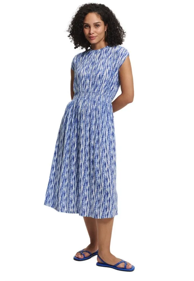 Marlowe Nature Kleid Mariaa Viskosekleid blue batik 38 Ecovero