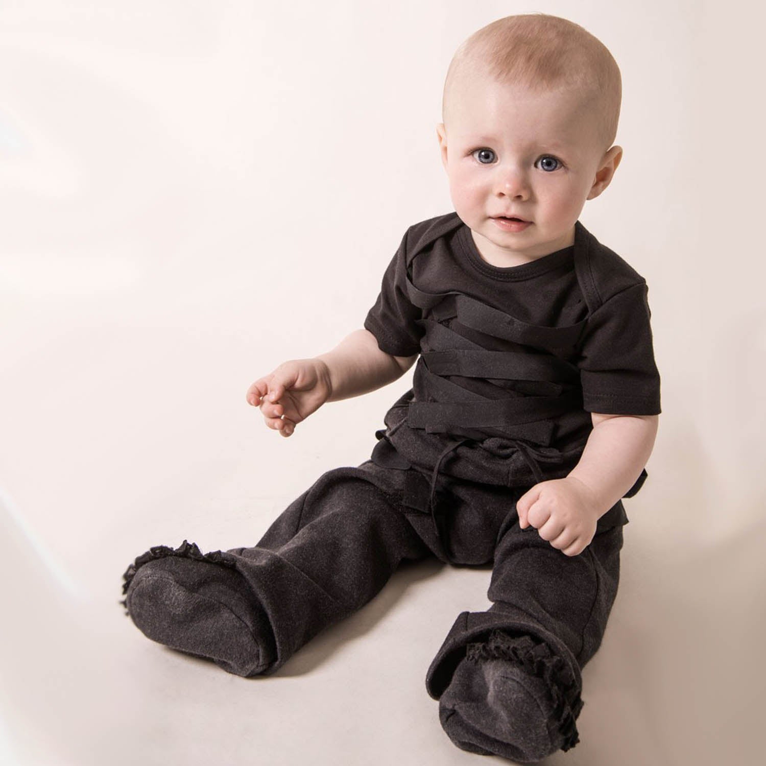 Infantium Victoria Gothic Hose schwarz Baby Baumwolle 68-92