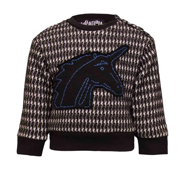 Infantium Victoria Pied de Poule Baby Sweatshirt Pullover 80