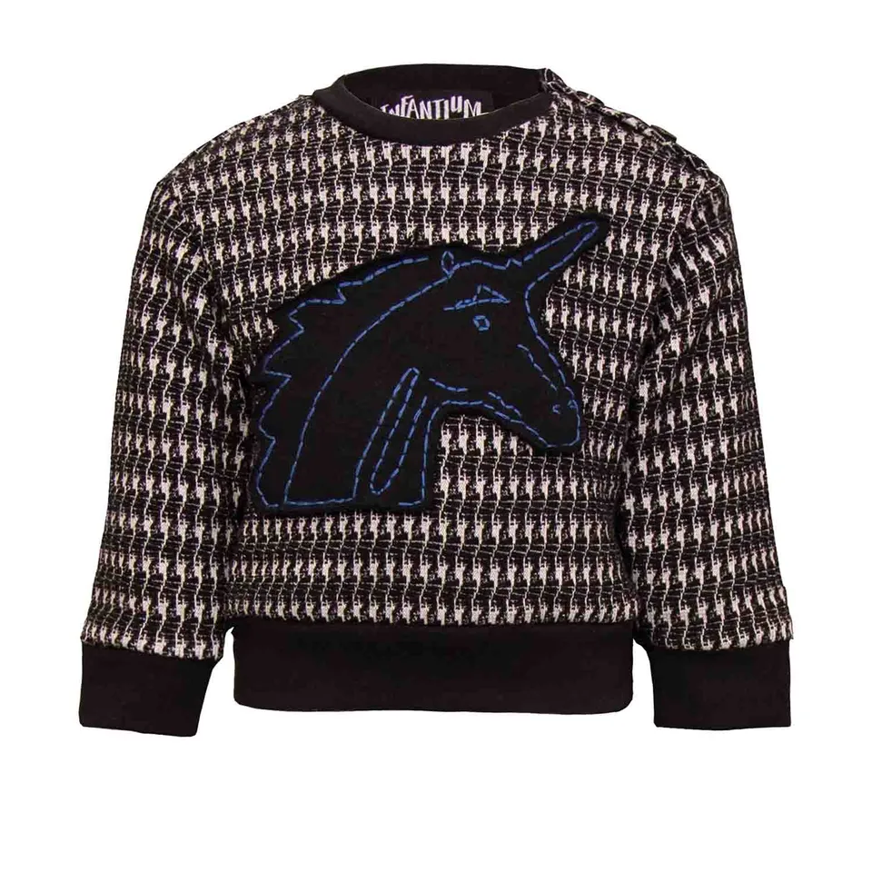 Infantium Victoria Pied de Poule Baby Sweatshirt Pullover 80