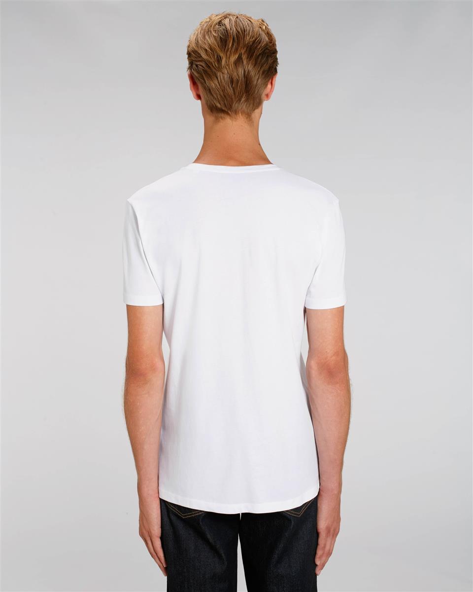 marlowe nature Presenter V Neck Shirt weiß Bio-Baumwolle