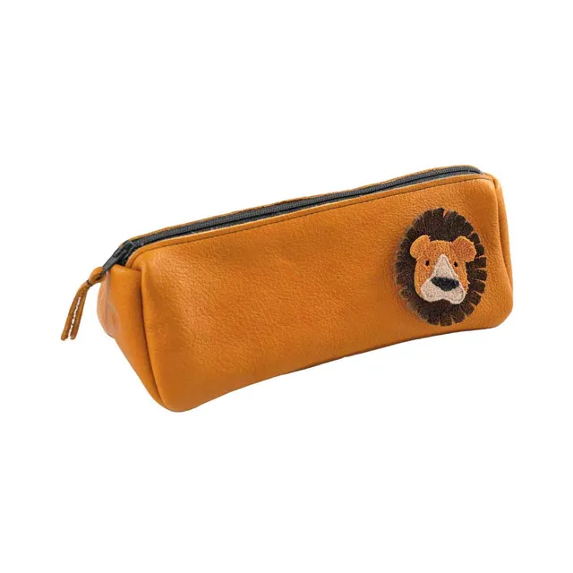 Pantolinos Federtaschen Löwe Federtasche Naturleder