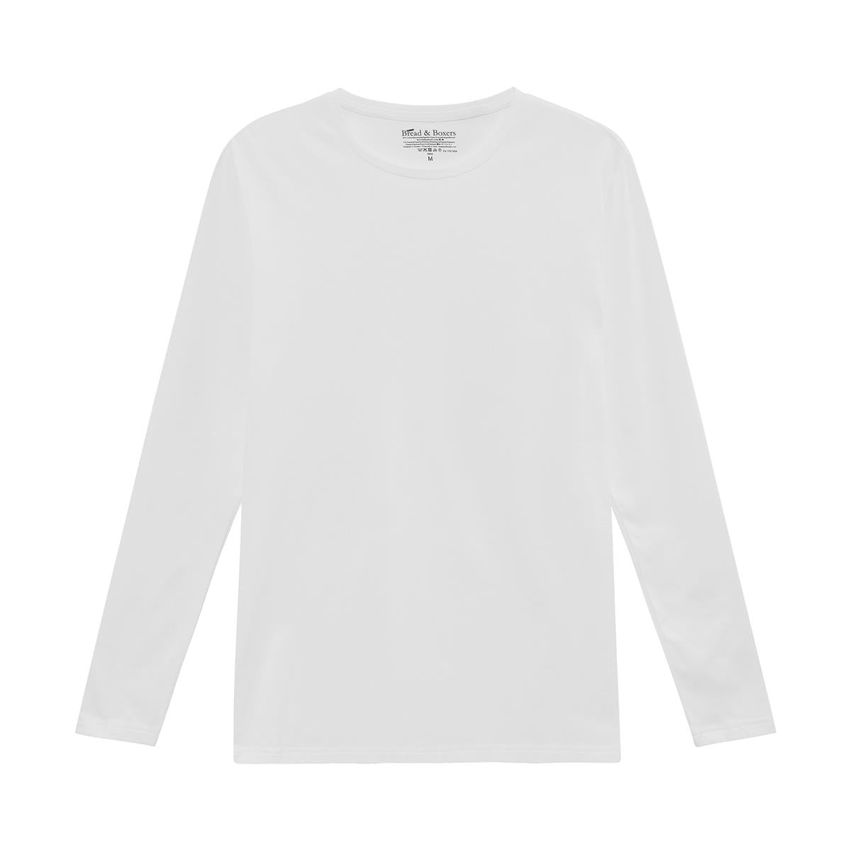 Bread & Boxers Men Long Sleeve Shirt Bio white