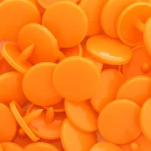 Kam Plastic Snaps B40 Druckknöpfe Pumpkin 50 Sets extra lang