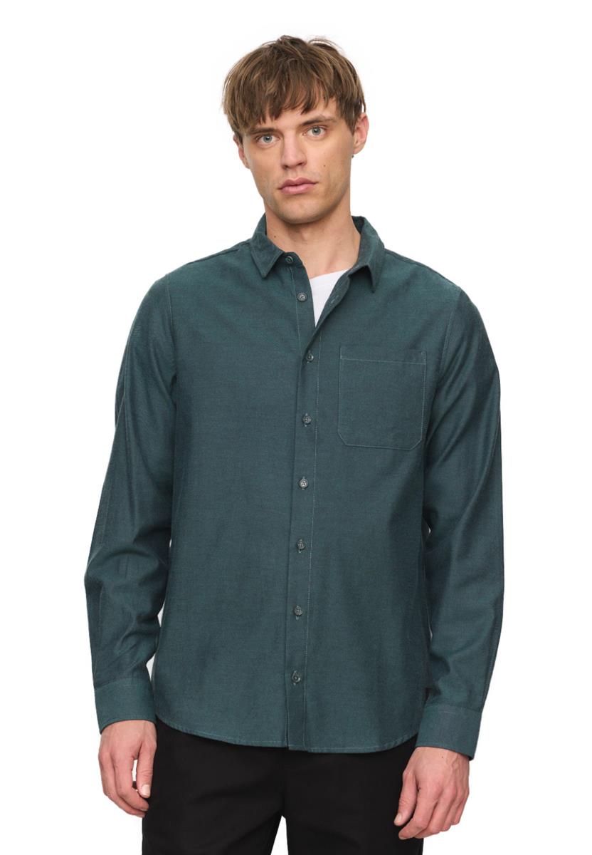 marlowe nature Shirt Lentil Flanellhemd deep green